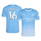 RODRIGO #16 Manchester City Home Soccer Jersey 26/27 Blue