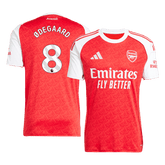 ØDEGAARD #8 Arsenal Home Soccer Jersey 2025/26 Red
