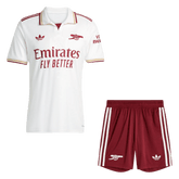 Arsenal Third Soccer Jersey Kit(Jersey+Shorts) 25/26 White