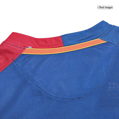 Barcelona XAVI #6 Home Soccer Jersey Retro 2008/09 - Long Sleeve (UCL Final)