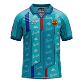 Retro 96/97 Barcelona Away Soccer Jersey Blue