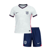 Kid's England Home Soccer Jersey Kit(Jersey+Shorts) World Cup 2026 White