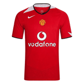 Men Retro Fan Version Manchester United Home Soccer Jersey 2004/06 Red