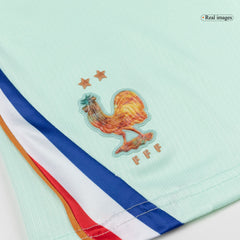 Kid's France Away Soccer Jersey Kit(Jersey+Shorts) World Cup 2026 Mint Green