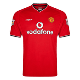 Men Retro Fan Version Manchester United Home Soccer Jersey 2000/02 Red