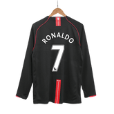 Manchester United RONALDO #7 Away Soccer Jersey Retro 2007/08 - Long Sleeve