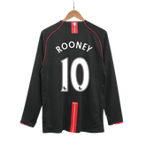 Manchester United ROONEY #10 Away Soccer Jersey Retro 2007/08 - Long Sleeve