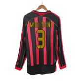 AC Milan MALDINI #3 Home Jersey Retro 2006/07 - Long Sleeve
