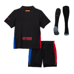 Barcelona Away Soccer Jersey Kit 2024/25 Kids(Jersey+Shorts+Socks)