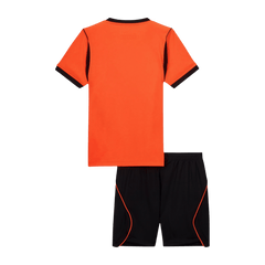 Kids Netherlands Home Soccer Jersey Kit(Jersey+Shorts) World Cup 2026 Orange