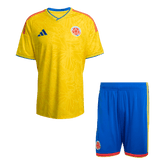 Colombia Home Soccer Jersey Kit(Jersey+Shorts) World Cup 2026 Yellow
