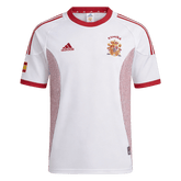 Men Retro Fan Version Spain Away Soccer Jersey World Cup 2002 White