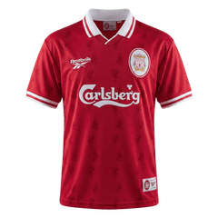 Retro 96/97 Liverpool Home Soccer Jersey Red