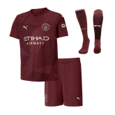Manchester City Third Away Soccer Jersey Kit 2024/25 Kids(Jersey+Shorts+Socks)