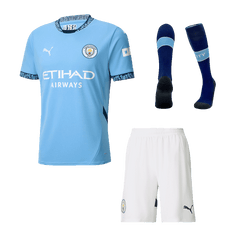 Manchester City Home Jersey Kit (Jersey+Shorts+Socks)
