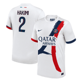 HAKIMI #2 Authentic PSG Away Soccer Jersey 25/26 White