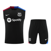 Barcelona Pre-Match Training Soccer Jersey Kit 2024/25 (Jersey+Shorts)