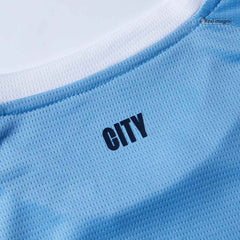 Manchester City Home Soccer Jersey Kit 2025/26 Kids(Jersey+Shorts)