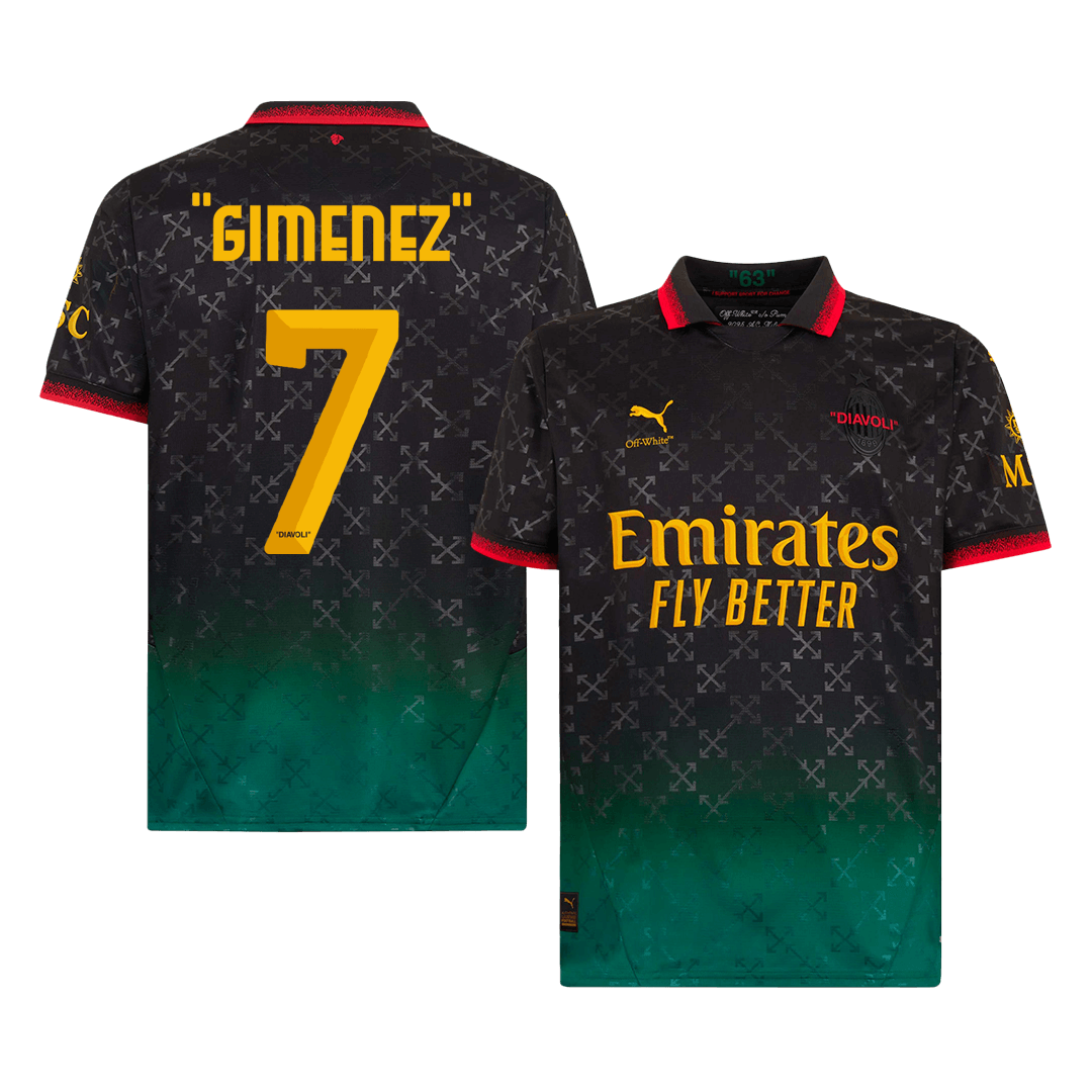 AC Milan "GIMENEZ" #7 Fourth Away Soccer Jersey 2024/25