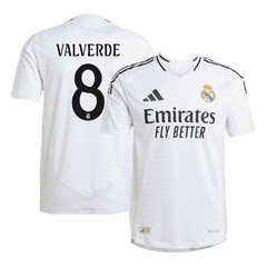 Real Madrid VALVERDE #8 Home Jersey Authentic