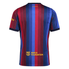 Men Fan 26/27 Barcelona Home Soccer Jersey Short Sleeve Blue&Garnet