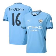 Manchester City RODRIGO #16 Home Jersey  - UCL Edition