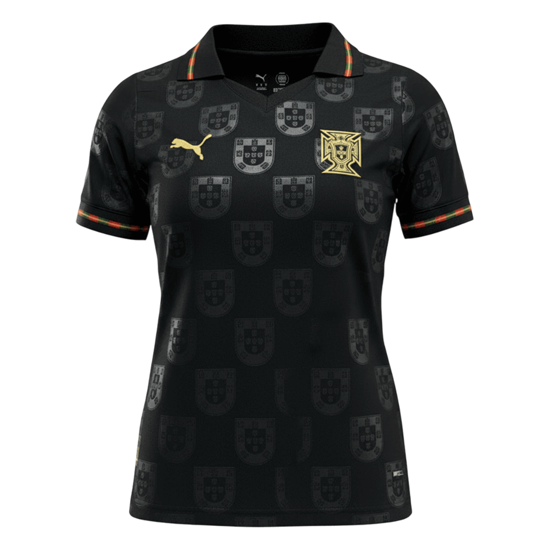 Women's Portugal Special Edition Soccer Jersey World Cup 2026 Black