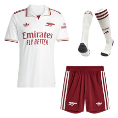 Arsenal Third Soccer Jersey Kit(Jersey+Shorts+Socks) 25/26  White
