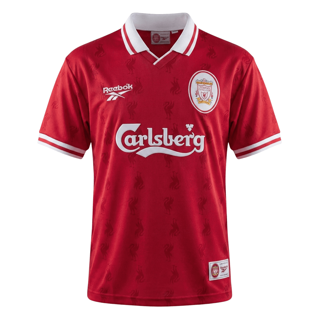 Retro 96/97 Liverpool Home Soccer Jersey Red