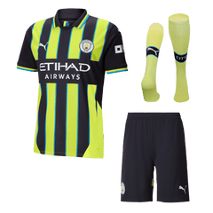 Manchester City Away Soccer Jersey Kit 2024/25 (Jersey+Shorts+Socks)