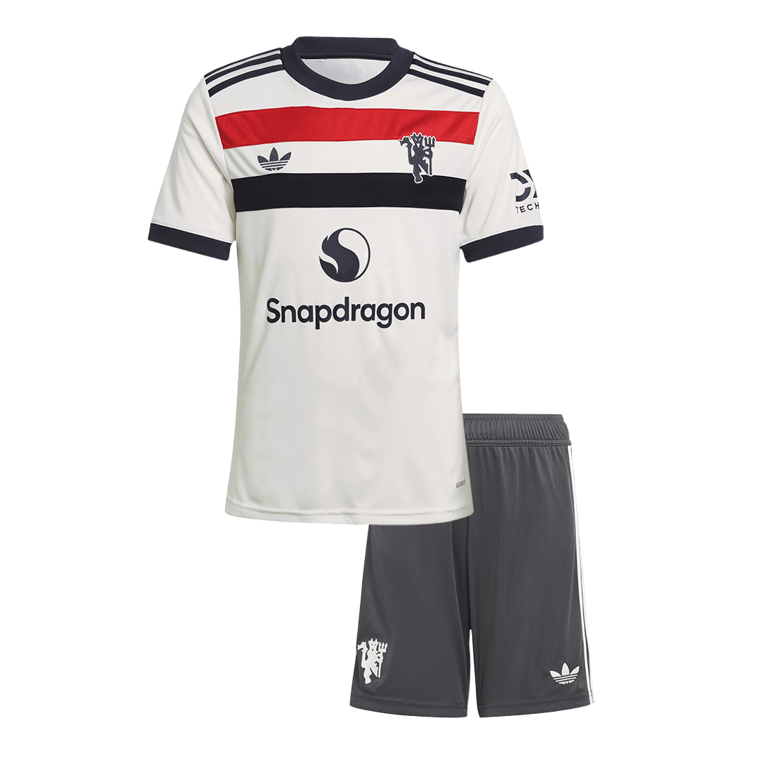 Manchester United Third Away Soccer Jersey Kit  Kids(Jersey+Shorts)