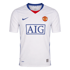 Men Retro Fan Version 08/09 Manchester United Away Soccer Jersey White
